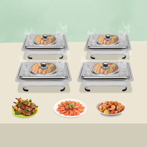 4pcs buffet dish - buffet, food