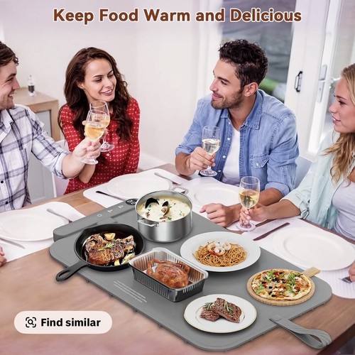 Electric food warming tray - food,