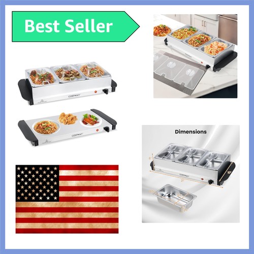 Electric buffet server - buffet, food