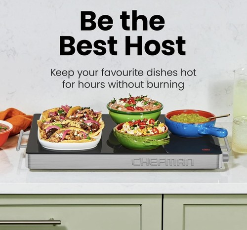 Chefman family sized glass top - family-sized,