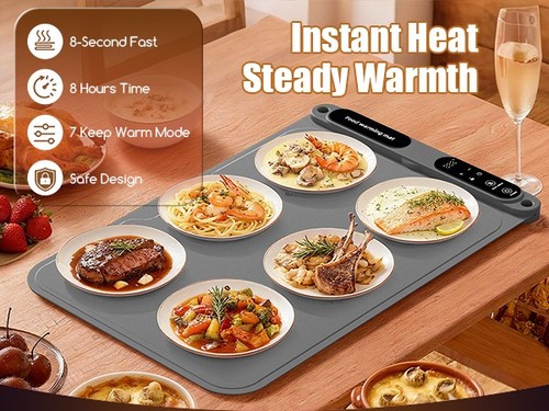 Portable food warming mat - portable,