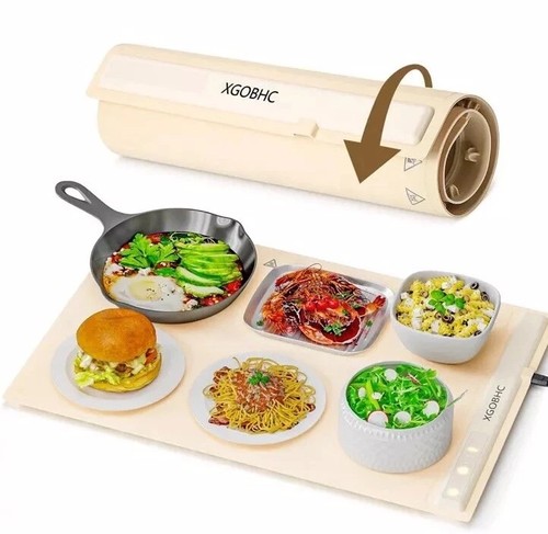 Portable food warming mat - food,