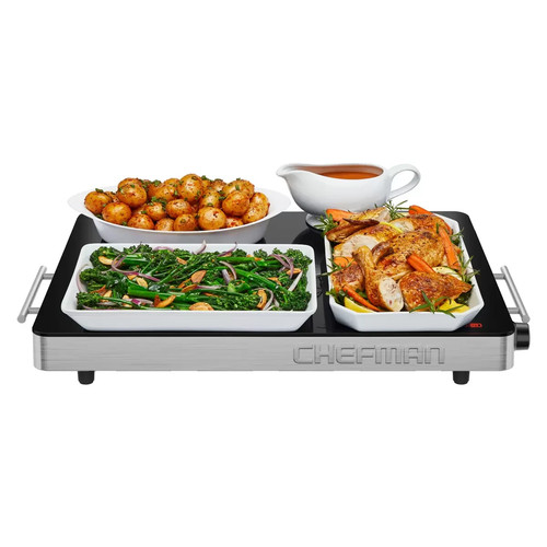 Chefman glass top warming - xl,