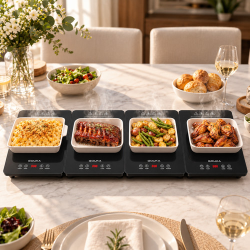 Gouka panel food warming - 4-panel,