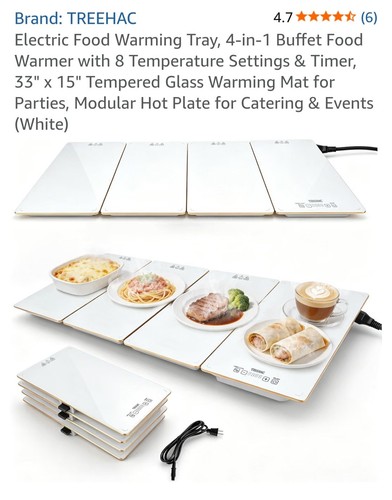 Electric food warming tray - electric,