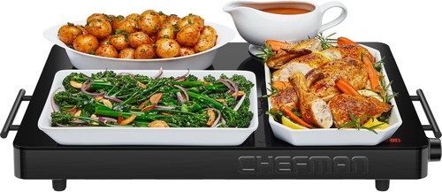 Chefman electric warming - warming, tray